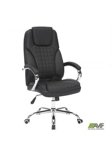 Крісло офісне AMF Lester шкірозамінник чорний (555318)